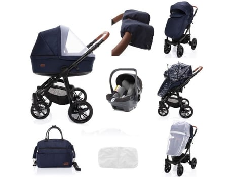 Carrito de Bebé ZOPA 3 In 1 Falcon Royal (71x33 cm - Azul)