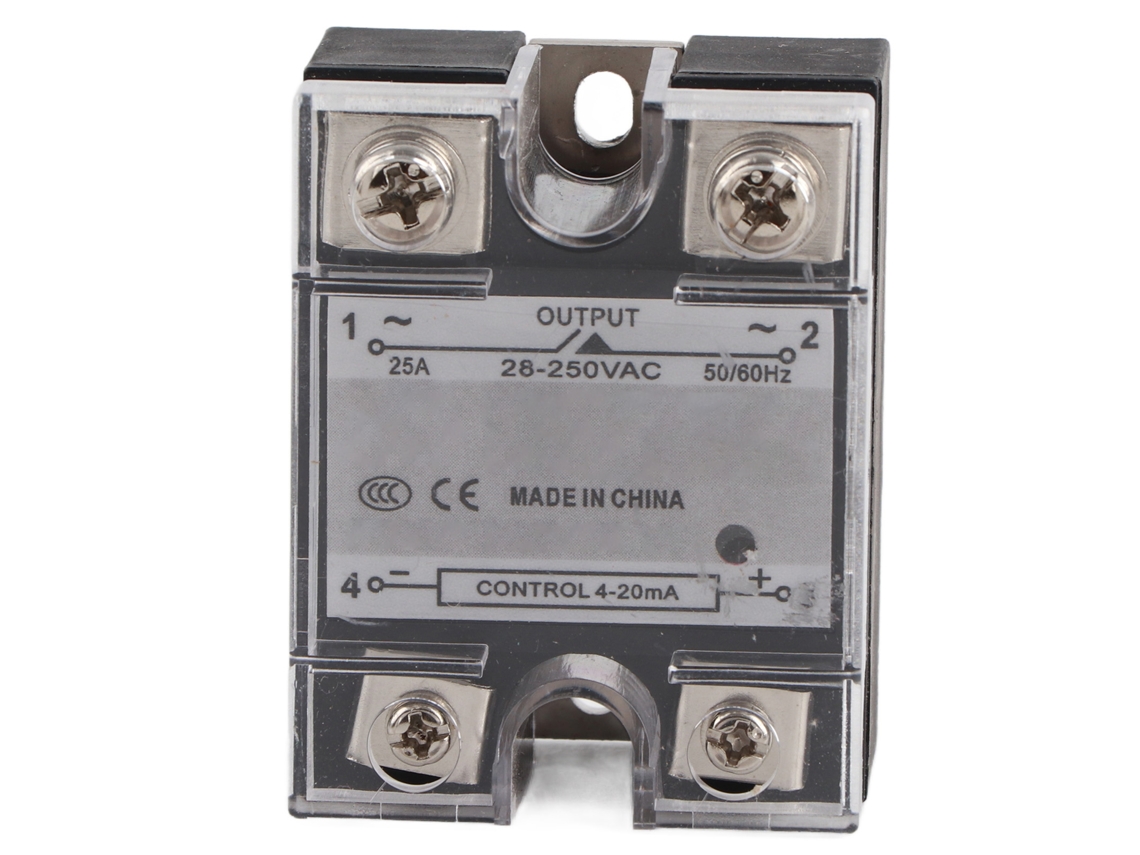 Regulador De Voltaje Con Relé De Estado Sólido (ssr), Entrada De 4-20 Ma, Salida De 28-250 V Ca, Control Continuo.