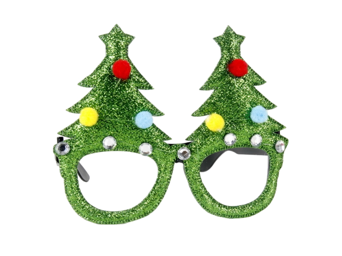 Gafas navideñas, gafas con montura brillante, decoración para fiestas. TRUYUETY