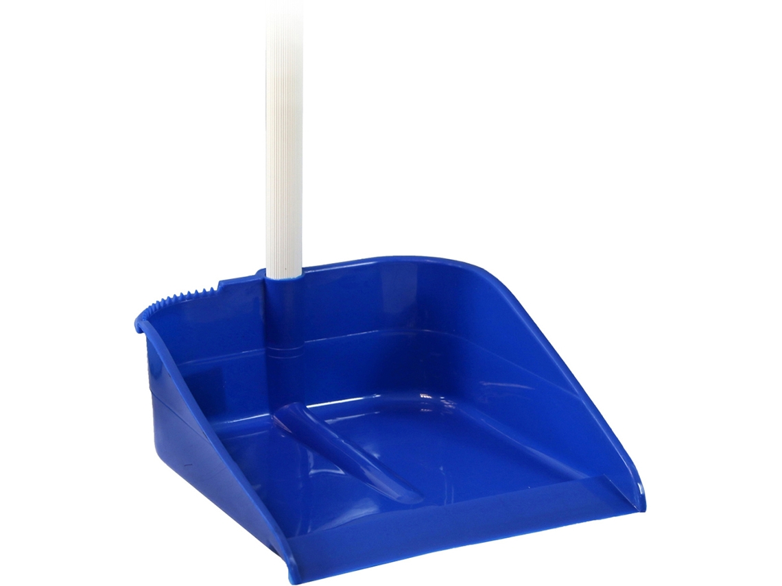 Recogedor plastico con mango azul