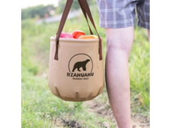 Balde Plegável De Pvc 18l/25l Para Camping Hiking Pesca Jardim Lavagem De Carros Recolhível