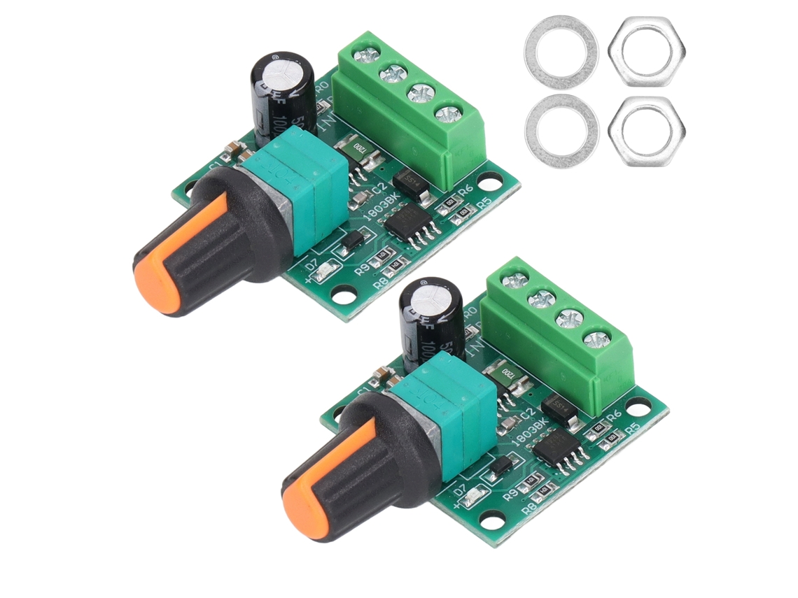 2 Juegos De Controladores De Velocidad De Motor Pwm De 1,8 V A 12 V Para Bomba De Ventilador