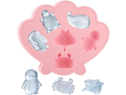 Bandeja Para Cubitos De Hielo - Moldes Reutilizables Con Diseños De Animales