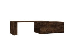 Mesa de centro MAISON EXCLUSIVE en derivados de madera de roble ahumado (150x50x35 cm)