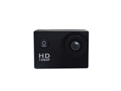 Cámara de vídeo digital de acción HD impermeable negra Gusshious