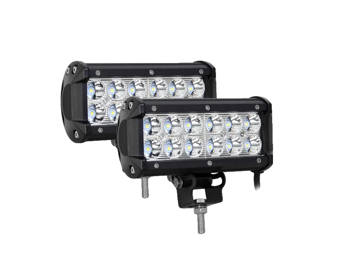Barra de luces LED para todoterreno, SUV, ATV, varios tamaños, 2 focos de 7 pulgadas y 36 W OEM