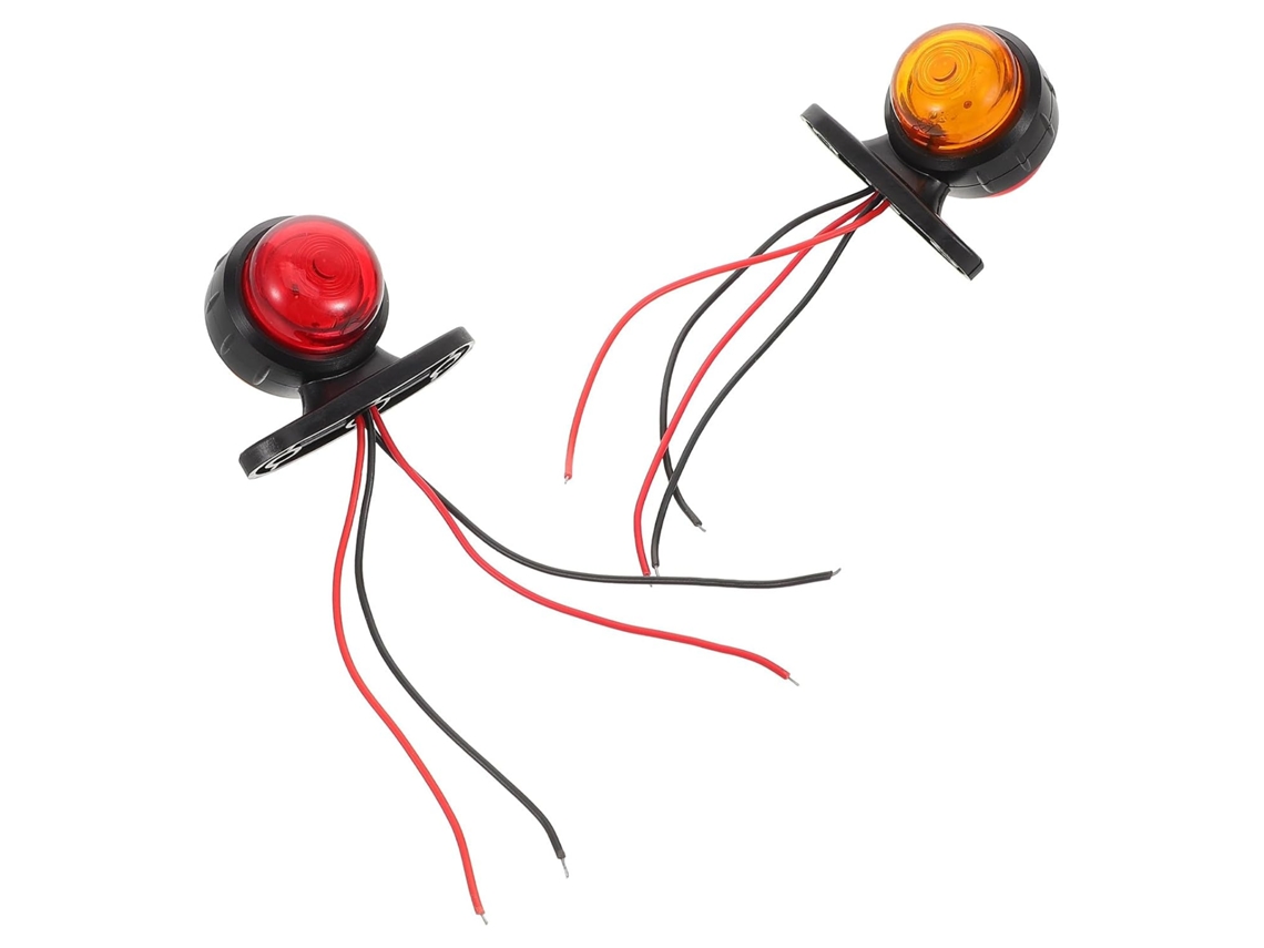 Luces De Posición Laterales Led De Doble Cara Con 2 Led Para Remolques, Autobuses Y Caravanas.