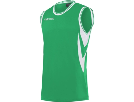 Camiseta de Hombre para Baloncesto MACRON Sin Mangas Ethane Verde (XL)