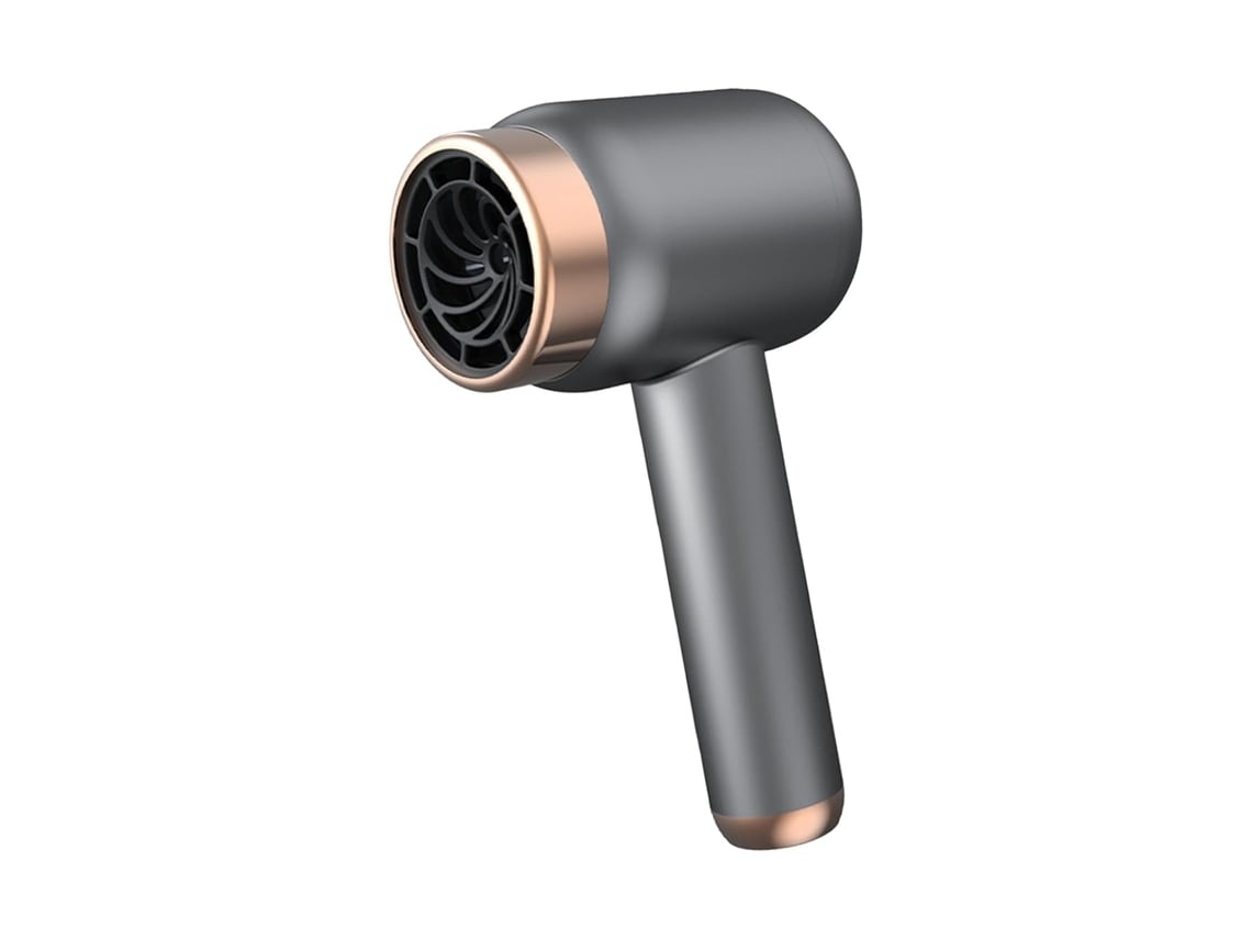 Secador De Pelo Portátil Potente 3 Velocidades Secador De Pelo Inalámbrico Profesional Compacto Salón De Belleza Al Aire Libre YEMAESRE Gris
