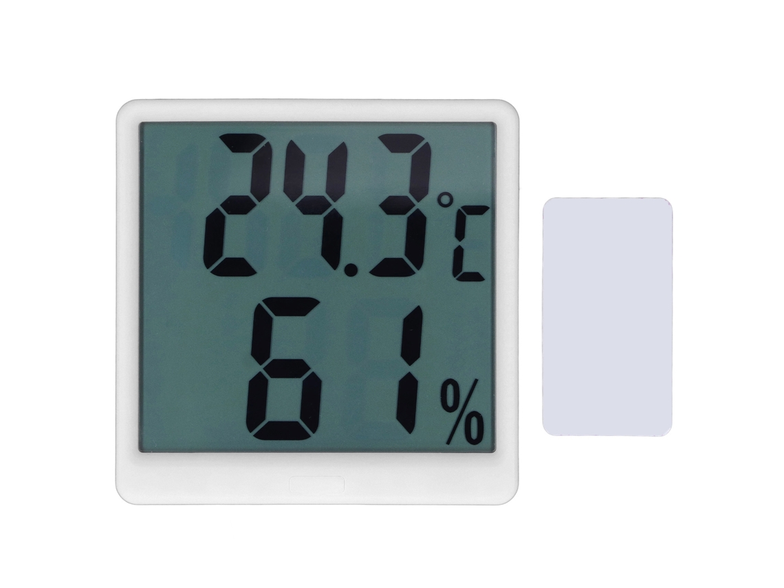 Termómetro Higrómetro Digital Para Interiores, Monitor Preciso De Temperatura Y Humedad, Medidor De Manómetro, Abs Blanco
