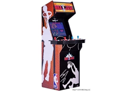 Máquina de Arcade ARCADE1UP Nba Jam Shaq Xl 3 Jogos Incluídos Wifi Live e Cross-Play 19 Polegadas