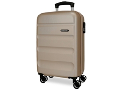 Maleta de cabina extensible ROLL ROAD Flex Champán (38x55x20+5cm - 35L)