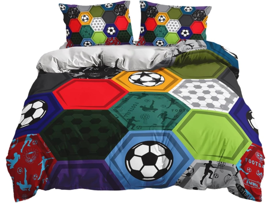 Funda Nórdica Diseño Juego Ropa Cama Microfibra Niños Adolescentes Funda Almohada 50 X 75 Cm 140 200
