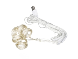Guirnalda De Luces Led De 3x2 M Con Cable De Cobre Y Conexión Usb Para Decoración Navideña, Fiestas Y Hogar.