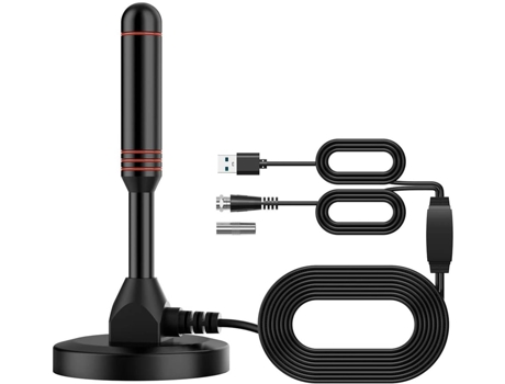Antena de TV digital DVB-T2 Antena de TV DTMB portátil para interiores y exteriores con cable de 5 m VENISYMLIS