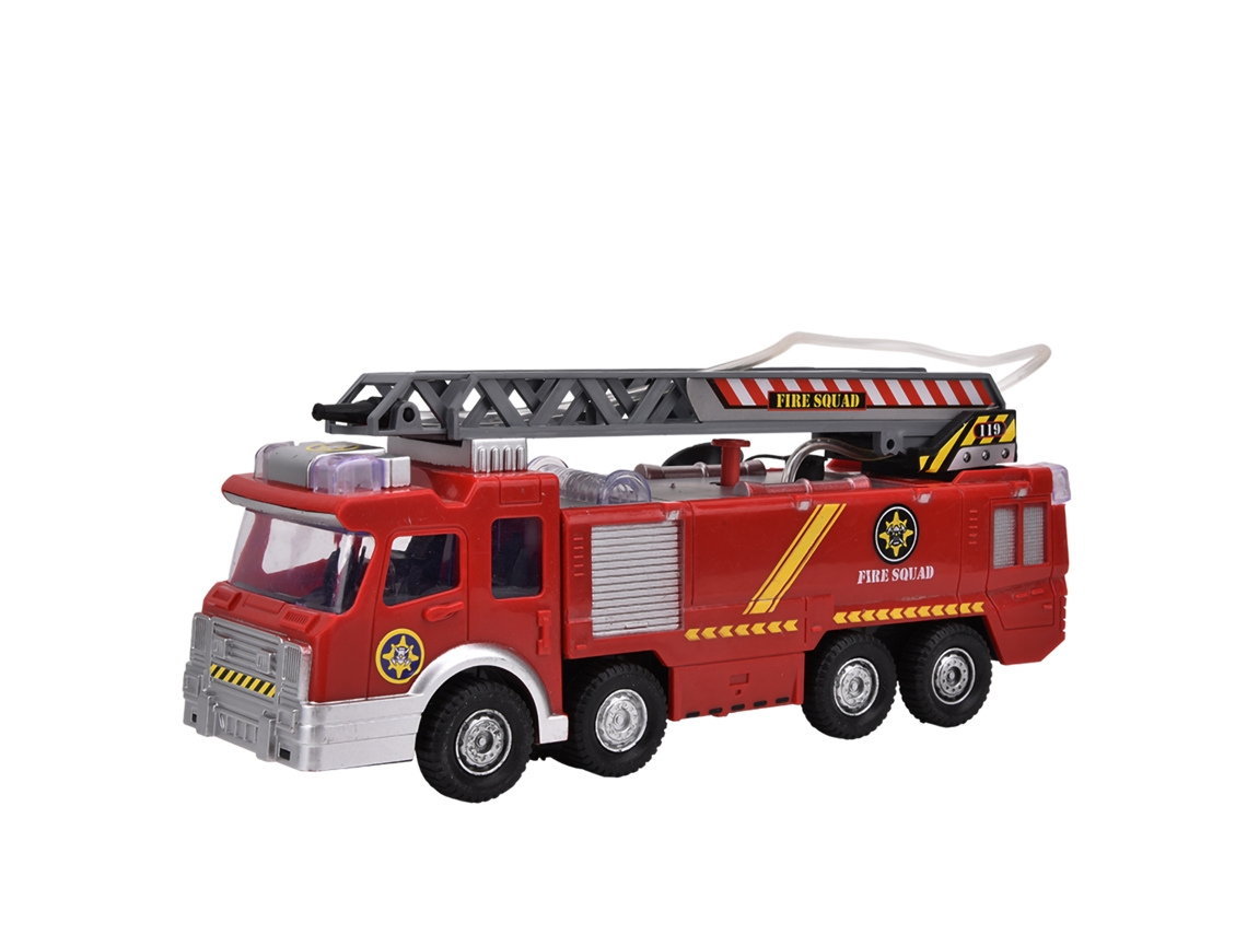 Mali brinquedo Caminhão de Bombeiros Elétrico com Água, Música e Luzes Simulação