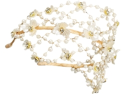 Diadema Elegante De Perlas Ciieeo Para Bodas, Aleación, Fácil De Colocar Y Usar, Diseño Delicado Y