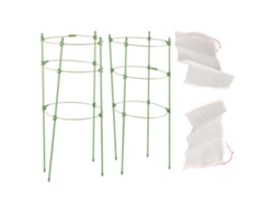 Eslingas de plástico transparente para plantas de jardín, protectores multifuncionales contra pájaros y gallinas.