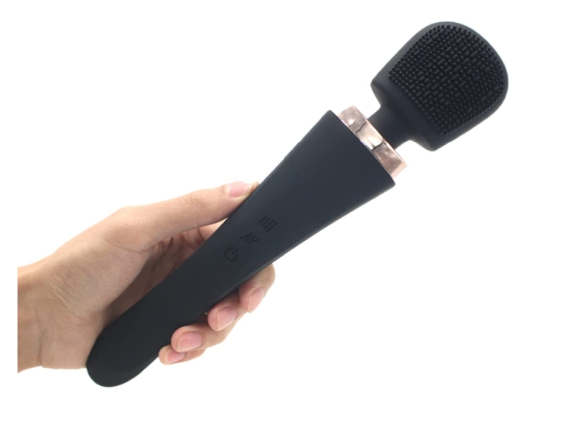 YEMAESRE Masajeador Inalámbrico Suave Sedoso 8 Potentes Velocidades y 20 Vibraciones Vibrador Juguetes Sexuales Negro YEMAESRE