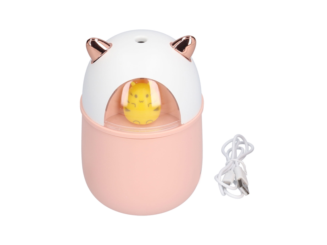 Humidificador Mini Silencioso Portátil 300ml Con Luces Ambientales Para Hogar Y Oficina Usb