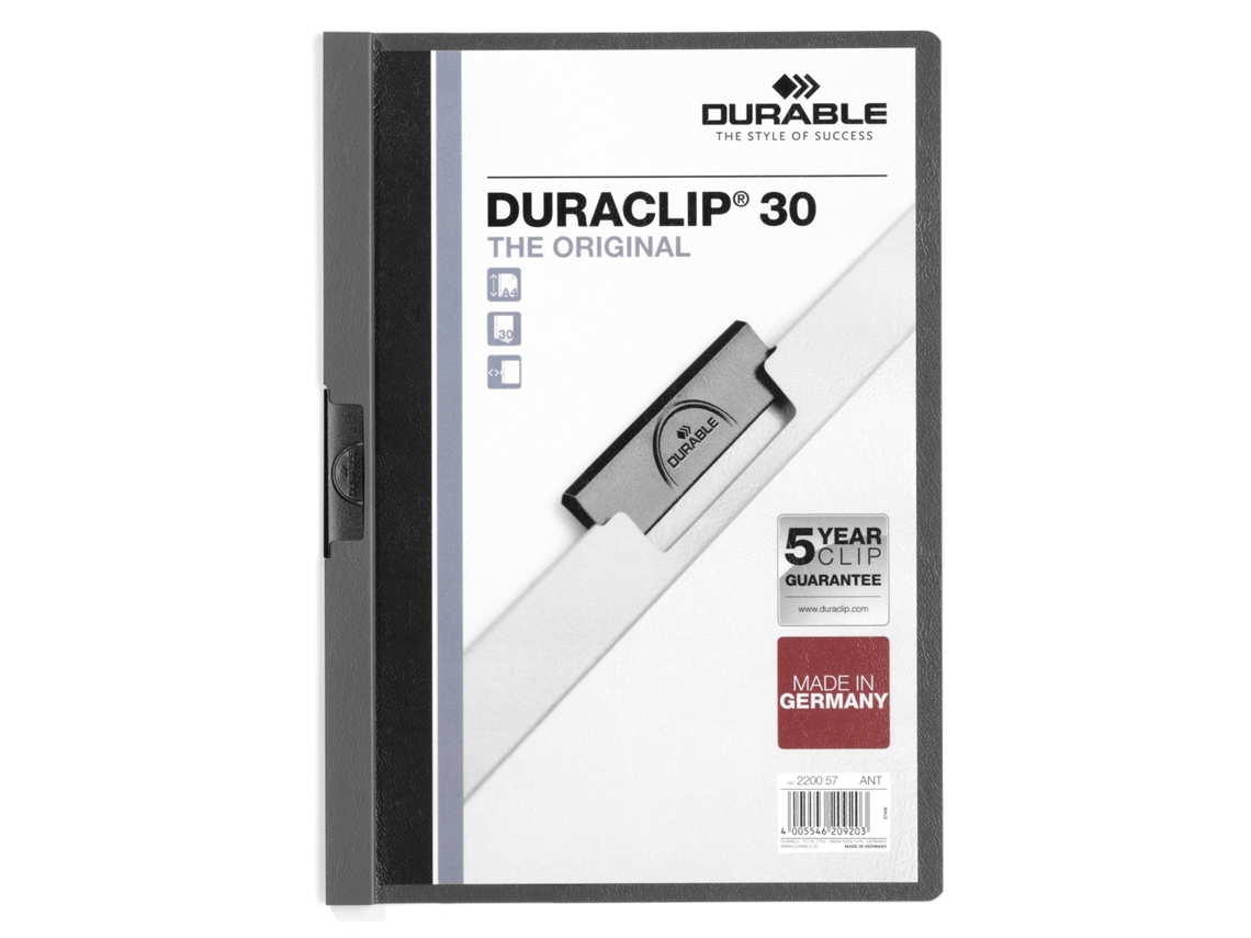 DURABLE 220057 Archivador Pvc Antracita Gris