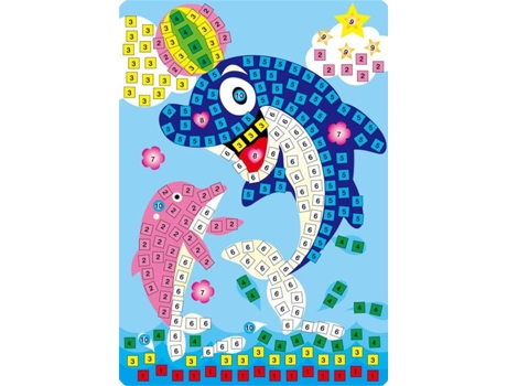 Hecho a mano 3d niños mosaico diy pegatinas de cristal arte - espuma eva juguetes educativos creativos24 SLOWMOOSE