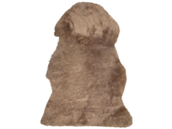 Alfombra de pelo largo BELIANI Uluru de Piel de oveja Marrón 65x110