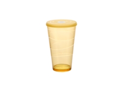 Vaso con Tapa Mydrink 600 ml Naranja