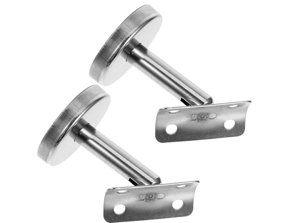 2 Juegos De Soportes Tubulares De Acero Inoxidable Para Pasamanos De Montaje En Pared (60 Unidades)