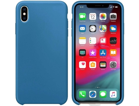 Carcasa Apple LMOBILE iPhone Xs Max Silicone Traseira 62 Azul