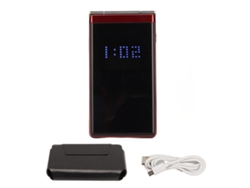 Teléfono Plegable Para Personas Mayores Con Pantalla Grande De 2,8 Pulgadas, Batería De 5900 Mah, Larga Duración En Espera, M2 C Rojo