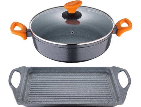 Batería de Cocina SAN IGNACIO (Aluminio - 28x45 cm - 2 Un)