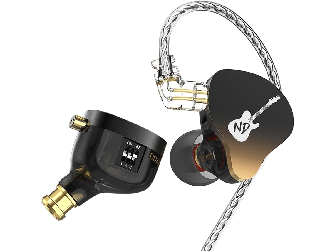 Auriculares intraaurales con 4 tonos ajustables Auriculares IEM dinámicos con doble cavidad e imanes dobles Sonido nítido y graves profundos Auriculares con cable Chennnls