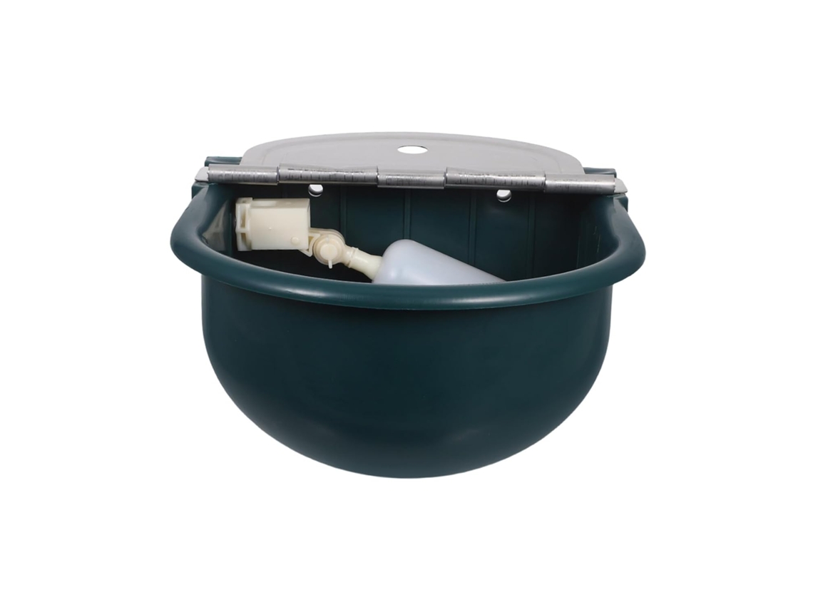 Dispensador Automático De Agua Para Ganado Y Animales: Recipiente De Plástico Con Manguera Trenzada De Acero Inoxidable.