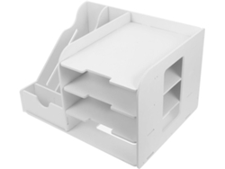 Organizador De Documentos Multiescritorio, Almacenamiento Horizontal Apilable.
