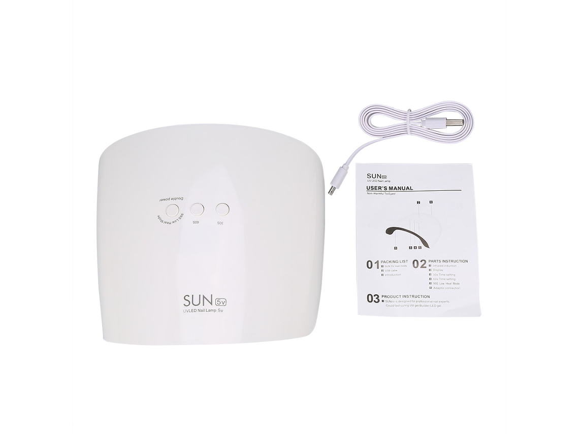 Lámpara secadora de uñas UVLED inteligente Rebe-Lamp con sensor y carga USB, herramienta para el arte de las uñas para secar esmaltes en gel.
