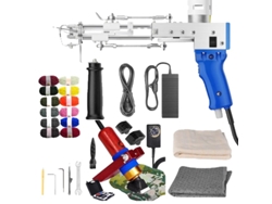 Pistola eléctrica para mechones, máquina 2 en 1 para tejer y flocar alfombras, pelo cortado y bucle, kit completo, actualización, enchufe UE 220 V OEM