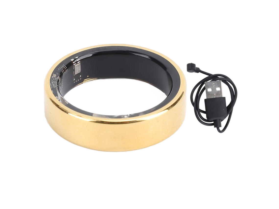Anillo Inteligente Para Fitness, Aleación De Aluminio Ligera, Monitor De Salud Y Sueño Para Deportes, Talla 10, Dorado.