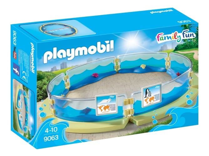 PLAYMOBIL Family Fun: Acuario Piscina 9063 (Edad Mínima: 4)