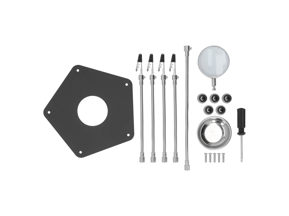 Soporte De Soldadura Con Lupa 3x, Brazo Universal Para Pcb, Herramienta De Soldadura Con Alta Transmitancia De Luz