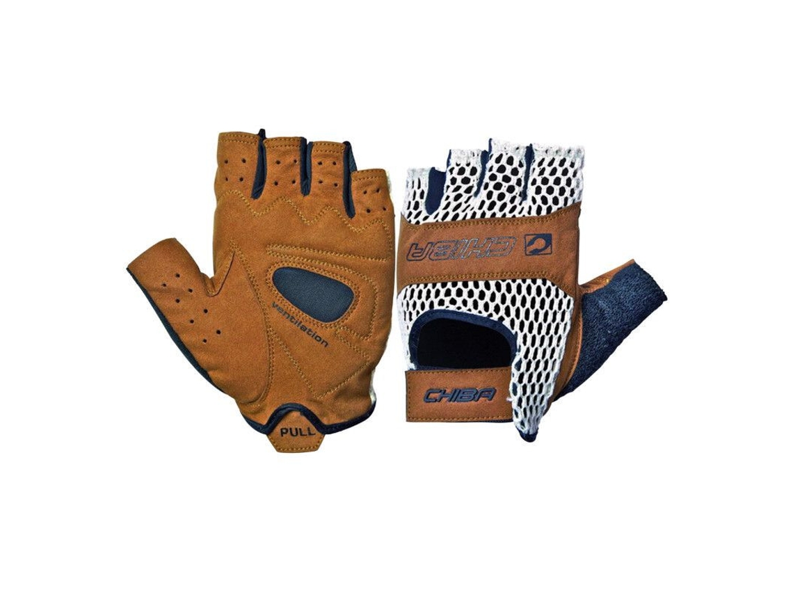 Guantes de Ciclismo para Unisex CHIBA (XL - Beige)