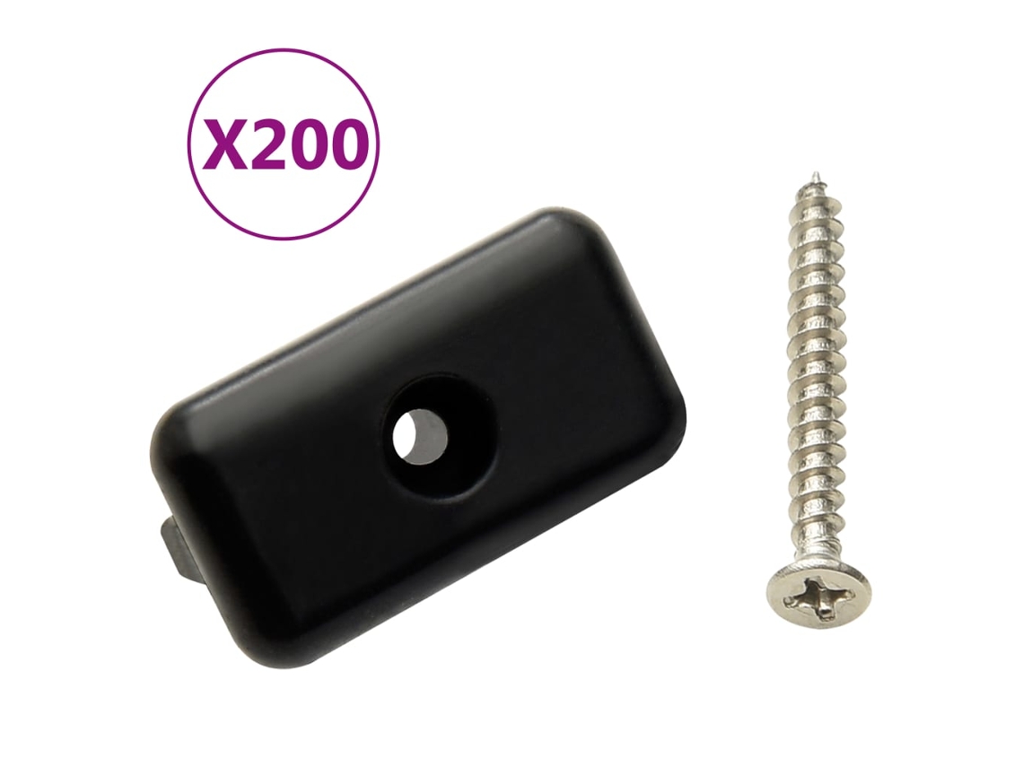 Clips de suelo con tornillos 200 piezas Plástico/Acero inoxidable. 304 Dkd Decoración del hogar