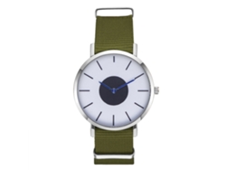 Reloj De Pulsera Zhoulianfa Para Hombre Con Correa De Nailon, Esfera Redonda Y Movimiento De Cuarzo Verde Militar.