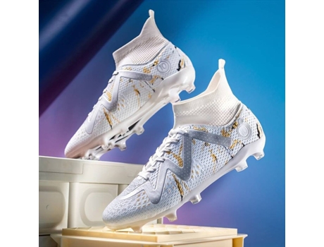Botas de fútbol de Hombre para Fútbol NISSGU Piel Sintética Blanco (41)