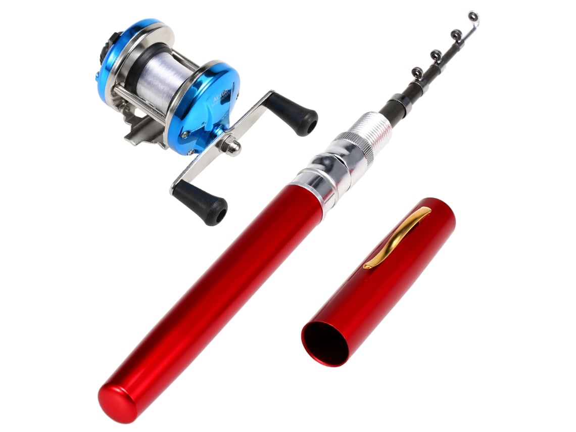 Danu26-caña De Pescar Telescópica En Forma De Bolígrafo Con Carrete Combo Set Accesorios De Pesca Portátil
