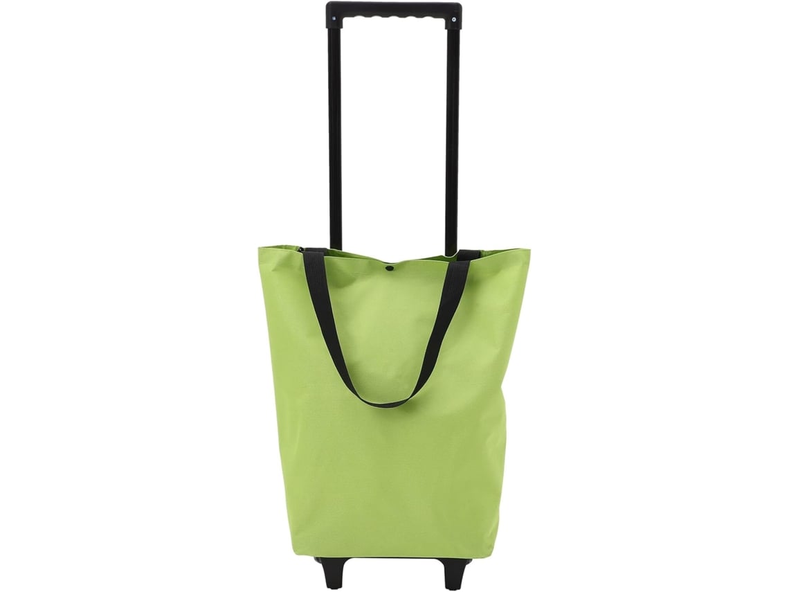 Carrito De La Compra Plegable Nuobesty Con Ruedas, Verde, Carrito De La Compra Ligero Con Asa