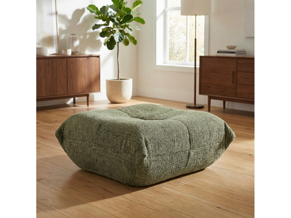 Sofá Modular De Pana Con Chaise Longue Reversible, No Requiere Montaje.