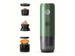 Cafetera expreso eléctrica portátil Eifson, 3 en 1 para café molido, cápsulas NS y DG (verde)