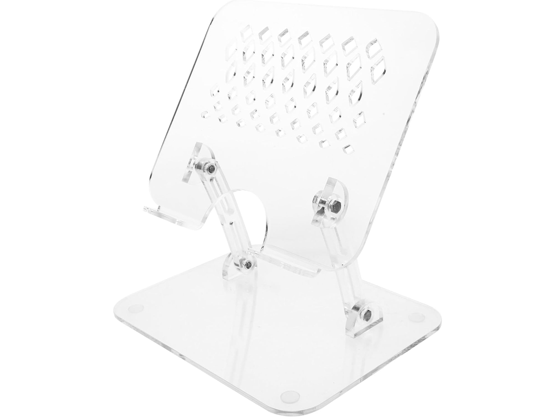 Soporte Ajustable De Acrílico Transparente Para Portátil, Soporte De Lectura Versátil.