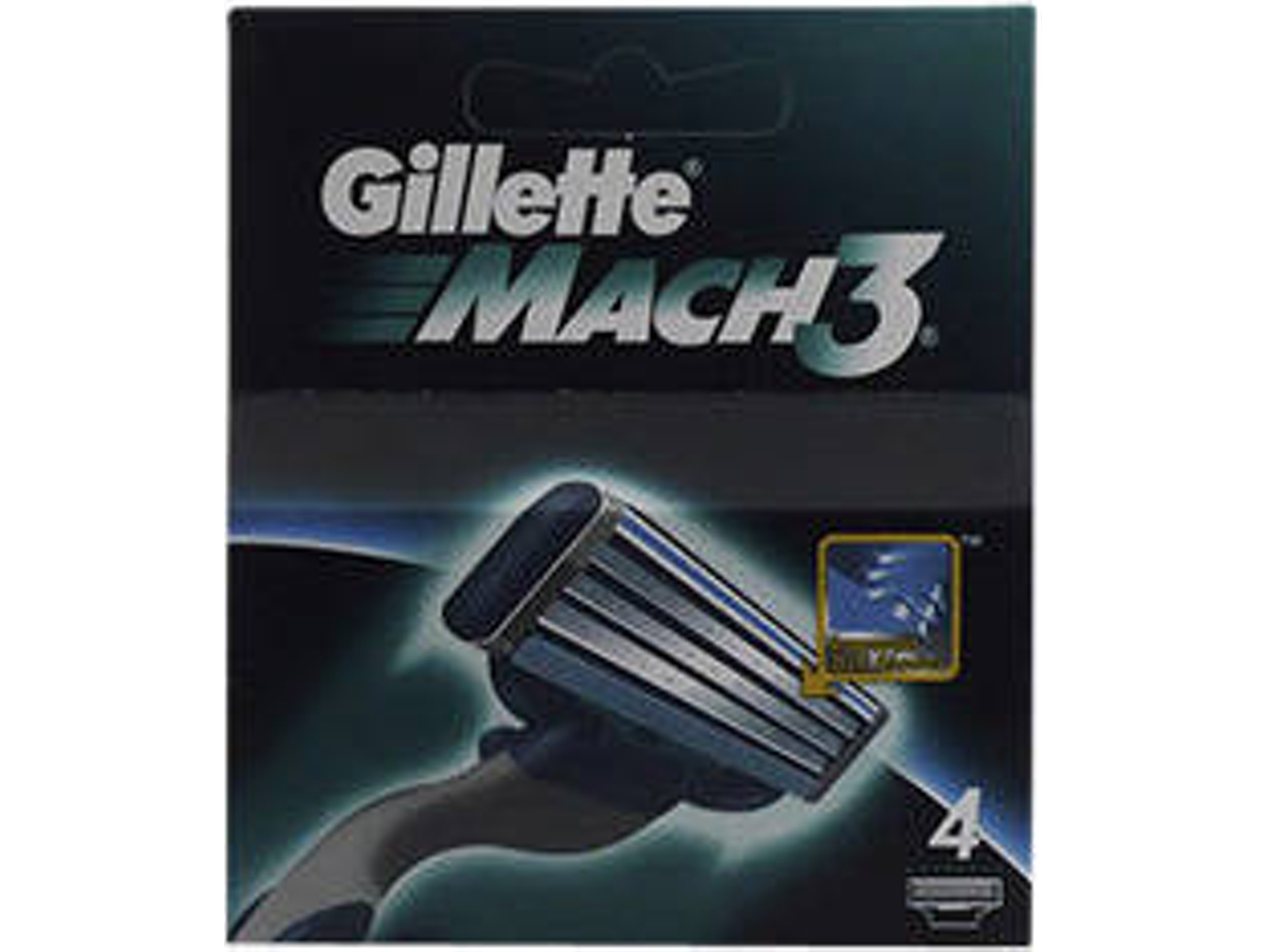 Recargas Láminas de Afeitar GILLETTE Mach 3 Cargador 4 Unidades